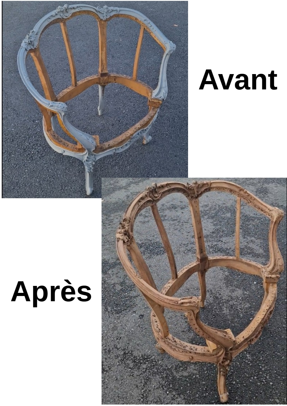 Décapage Laser - chaise